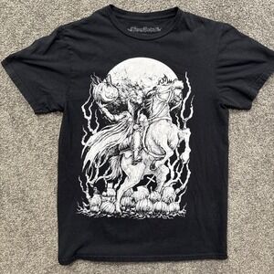 Mens S Vampire Freaks Crewneck T Shirt Headless Horseman Skeleton Short Sleeve